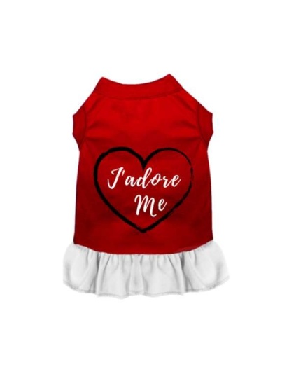 Red w/ White - J'adore Me - Medium