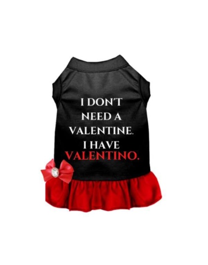 BLACK AND RED - Valentine or Valentino - 2X Large