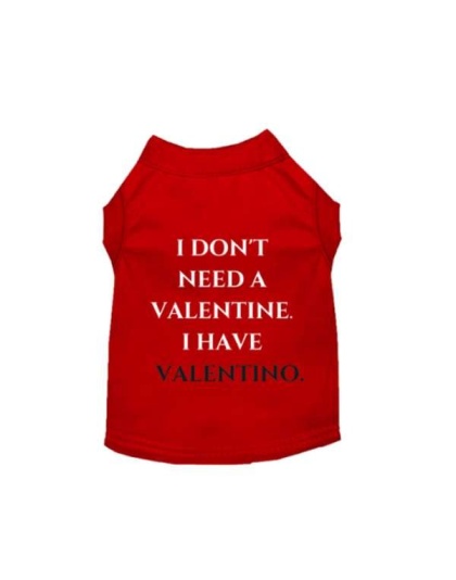 RED - Valentine or Valentino - 2X Large