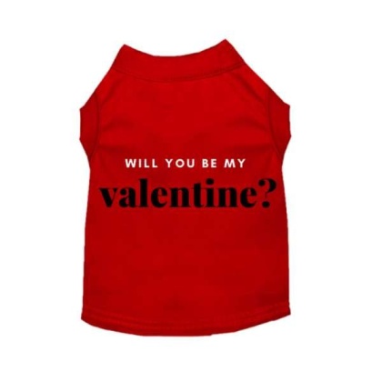 Red - Will You Be My Valentine - 2X Large