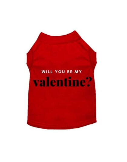 Red - Will You Be My Valentine - 2X Large