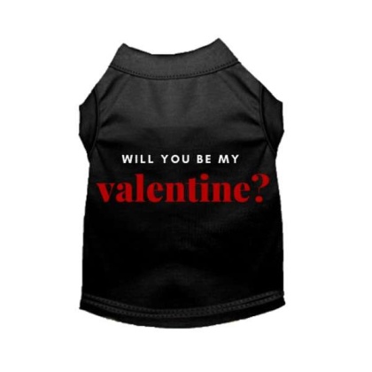 Black - Will You Be My Valentine - 2X Large