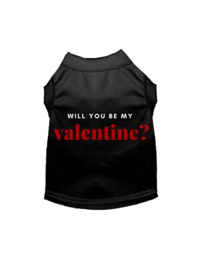 Black - Will You Be My Valentine - 2X Large