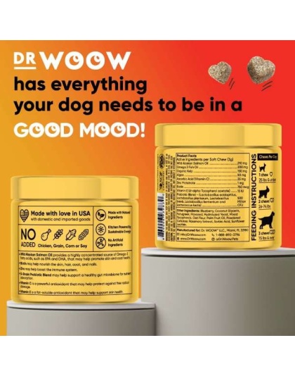 Dr Woow Skin and Coat Soft Chews