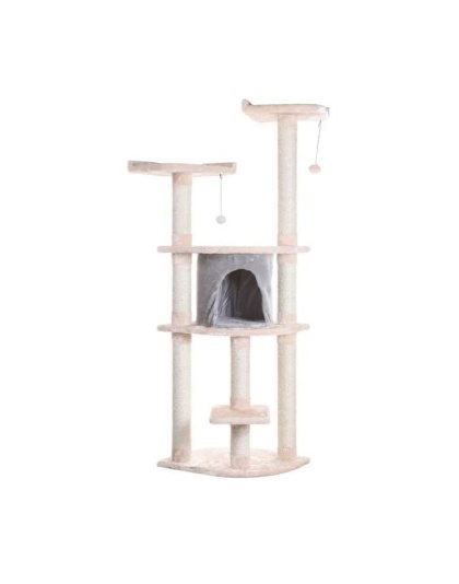 Armarkat 64" Real Wood Cat Tree W Sractch Sisal Post