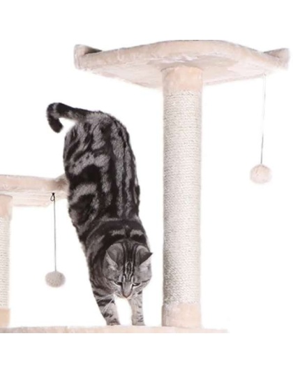 Armarkat 64" Real Wood Cat Tree W Sractch Sisal Post