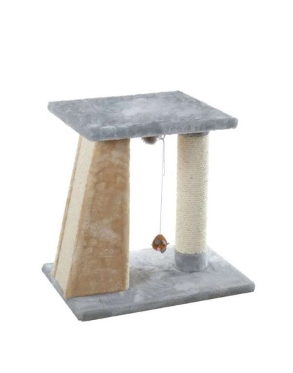 Armarkat  2 Level Platform Scratcher Real Wood Cat Post