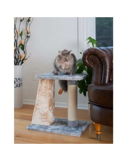 Armarkat  2 Level Platform Scratcher Real Wood Cat Post