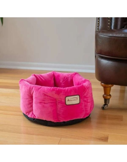 Armarkat Cat Bed, Warm Pet cuddle bed, PInk