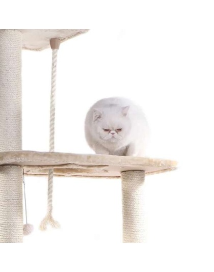 Armarkat Natural Sisal Scratching Cat Tree 58 Height BGE