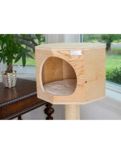 Armarkat Premium  Scots Pine, Solid Wood Cat Tree 46" Tall