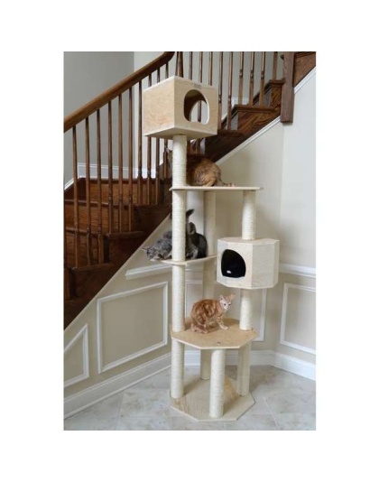 Armarkat Premium Scots Pine Cat TreeTall Sturdy Cat Tower