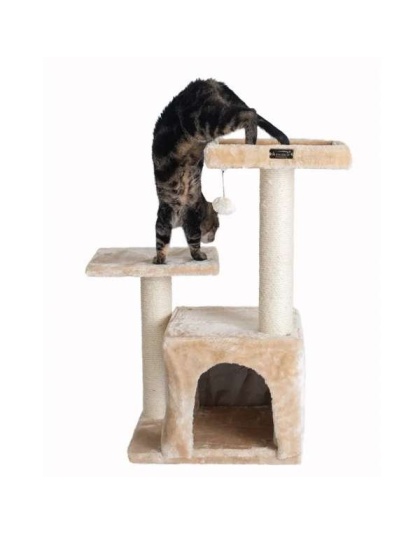 Armarkat Real Wood Classic Cat Tree A3207, 32-Inch Beige