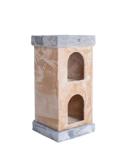 Armarkat Real Wood Double Condo Cat House With Carpet