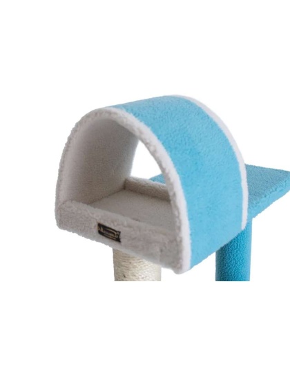 Armarkat Sky Blue 29" Cat Tree Real Wood Cat Tunnel