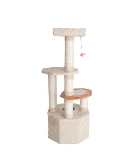 Armarkat X5703 Carpet Cat Furniture Real Wood Cat Condo