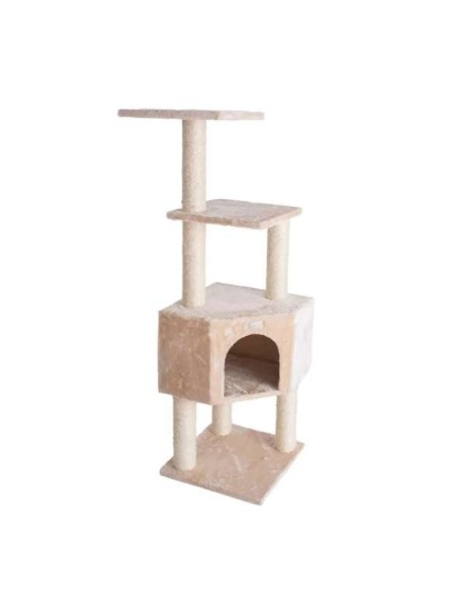 GleePet 48-Inch Cat Tree Real Wood Cat Perches Bge