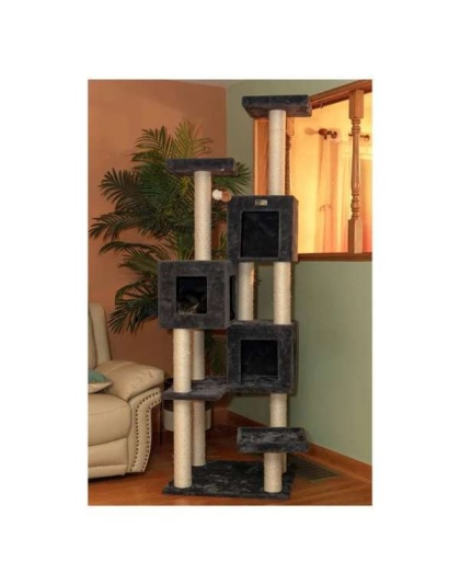 Griant Real Wood Cat Tower for Multiple Cats  A8104