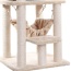 Real Wood 65" Cat Tree With Hammock, Playhouse A6501