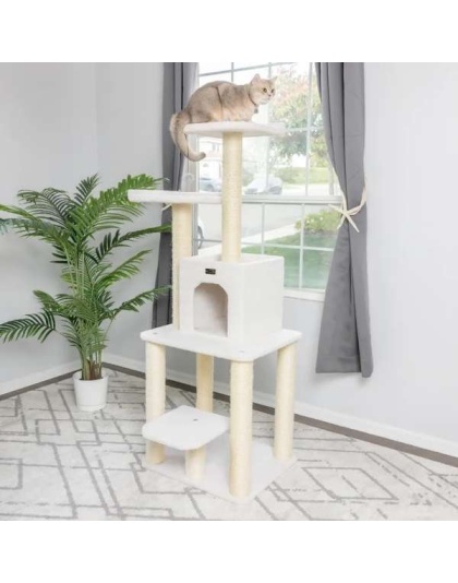 Real Wood B6203 Classic Cat Tree Five Levels Cat Condo