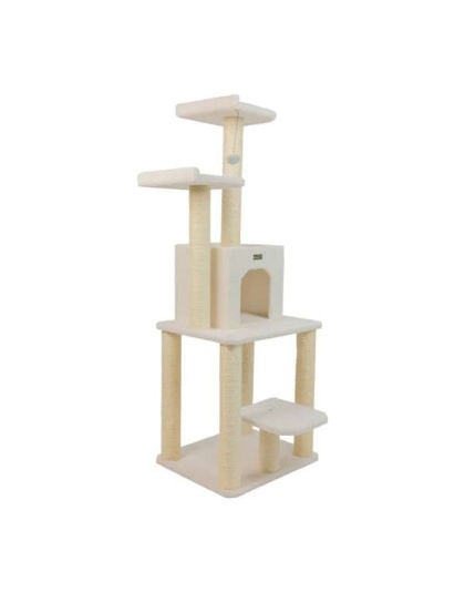 Real Wood B6203 Classic Cat Tree Five Levels Cat Condo