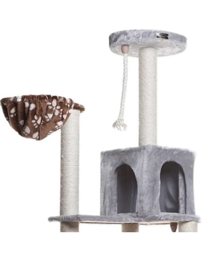 Real Wood Cat Climber Play House With Playhouse, Basket