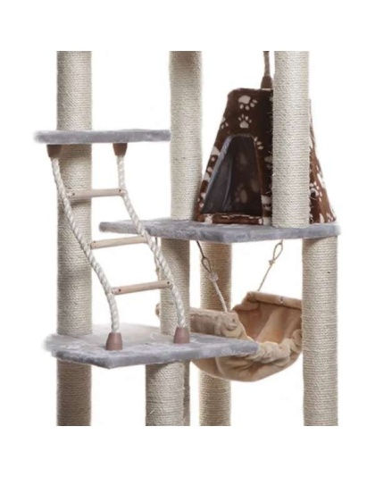 Real Wood Cat Climber Play House With Playhouse, Basket