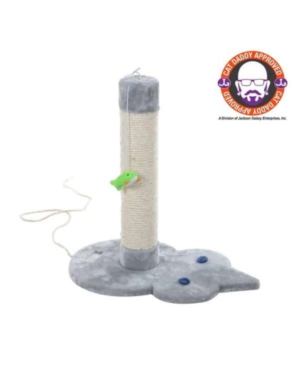 Real Wood Mouse Shape Cat Scratcher Toy, Kitty Sisal Post