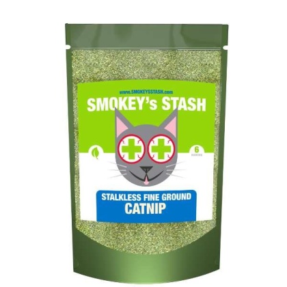 Smokey's Stash Catnip Stalkless Dried Ground - 6oz bag