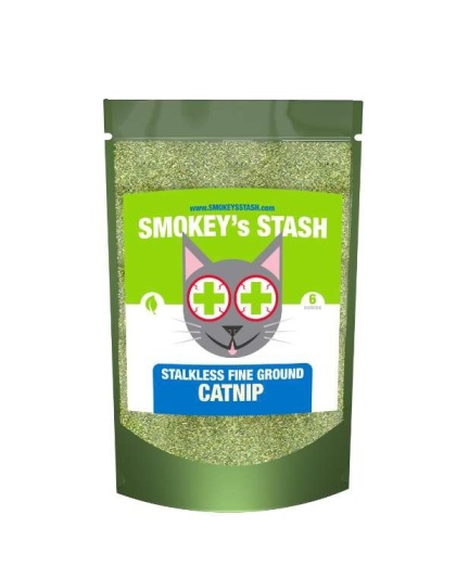 Smokey's Stash Catnip Stalkless Dried Ground - 6oz bag