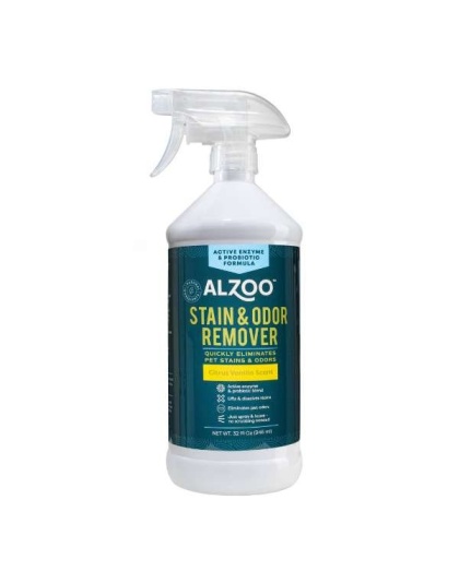 ALZOO Enzyme Stain & Odor Remover Citrus Vanilla, 16oz - 32oz