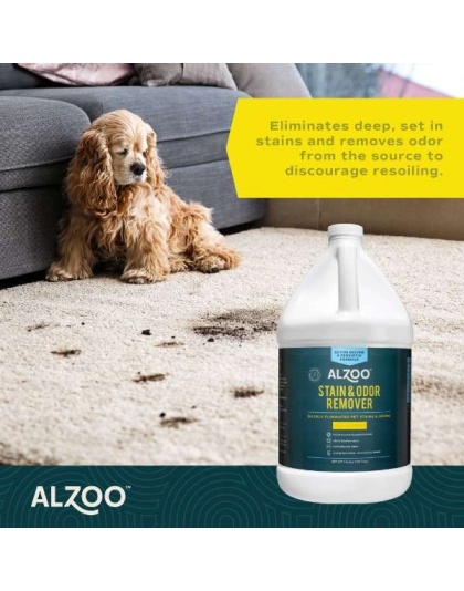 ALZOO Enzyme Stain & Odor Remover Citrus Vanilla, 16oz - 32oz