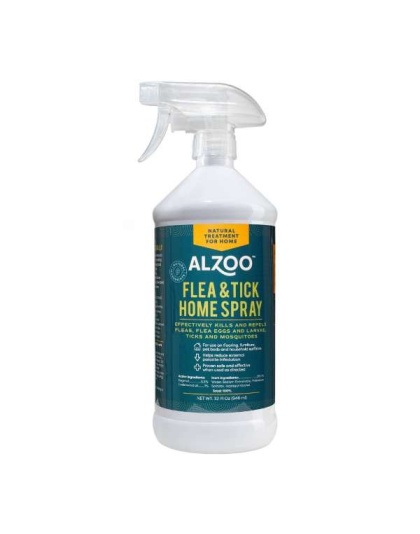 ALZOO Plant-Base Flea & Tick Home Spray, 32oz - 32oz