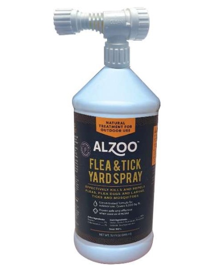 ALZOO Plant-Base Flea & Tick Yard Spray, 32oz - 32oz