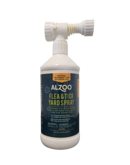 ALZOO Plant-Base Flea & Tick Yard Spray, 32oz - 32oz