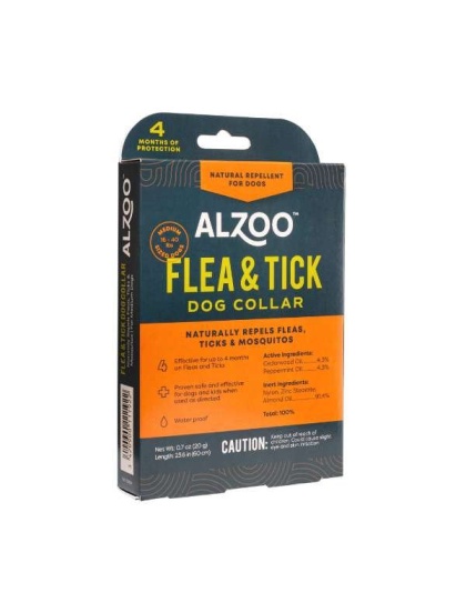 ALZOO Plant-Based Flea & Tick Collar Medium Dog - Medium