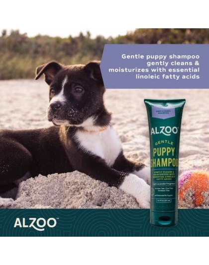 ALZOO Plant-Based Grooming Shampoo for Puppies, 8oz