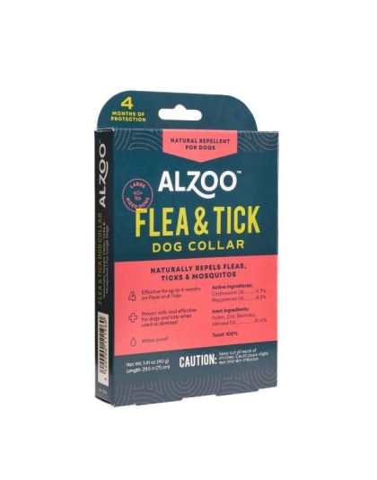 ALZOO Plant-Based Flea & Tick Collar Large Dog - Large