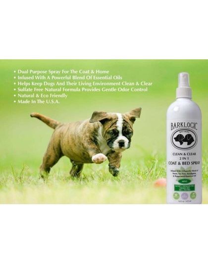 Mint - BarkLogic Clean & Clear 2 in 1 Coat & Bed Spray