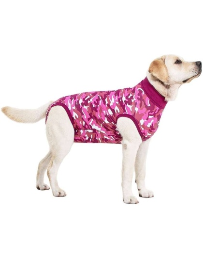 PINK CAMO - Suitical Dog Recovery Suits - MED