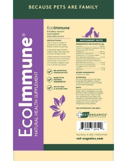 EcoImmune Immune Support & Booster Supplement for Dogs & Cats