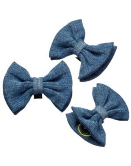 Indigo - Denim Bow Tie - Large