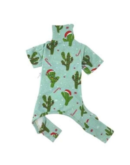 Multi - Christmas Cactus PJ - Medium