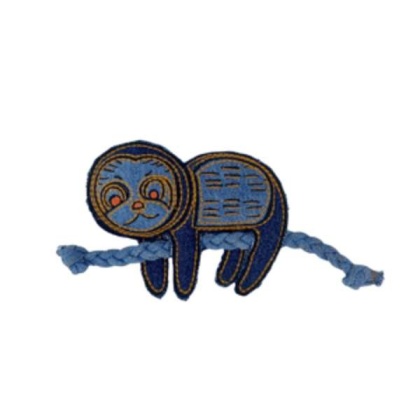 Indigo - Sloth Crinkle & Rope Toy - One Size