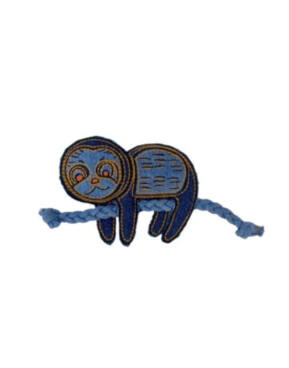 Indigo - Sloth Crinkle & Rope Toy - One Size