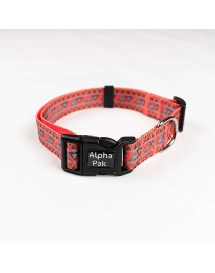 Natchez Pattern Dog Collar - Extra Large 1in wide by 20