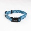 Tidal Pattern Dog Collar - Small 5/8in wide by 8