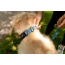 Tidal Pattern Dog Collar - Small 5/8in wide by 8