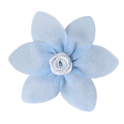 Blue - FL2004 | Petal Flower Dog Bow with Velcro|Pets Ribbons