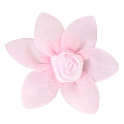 Pink - FL2004 | Petal Flower Dog Bow with Velcro|Pets Ribbons